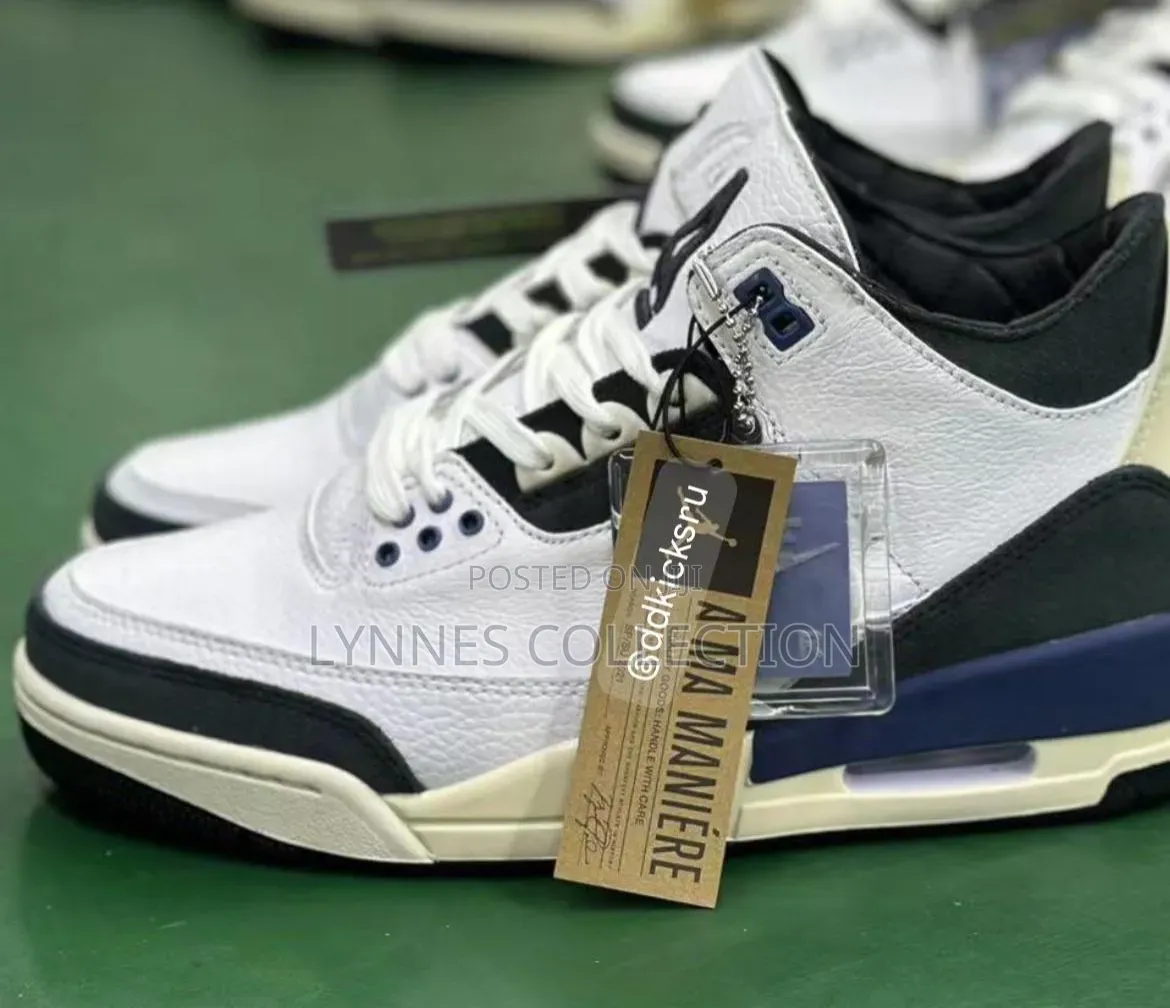 Black White Jordan 3 Sneakers – Timeless Urban Style