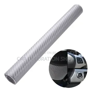 1.5mx1m 3d Silver Carbon Wrap Car Interior Customization