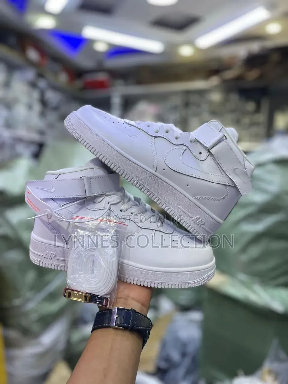 Nike Air Force 1 High Top White Sneakers – Bold Street Classic