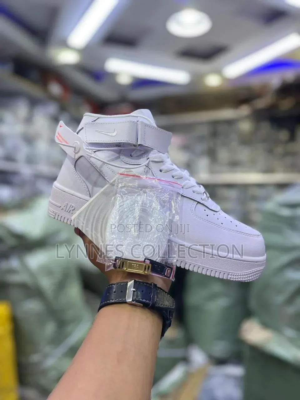 Nike Air Force 1 High Top White Sneakers – Bold Street Classic