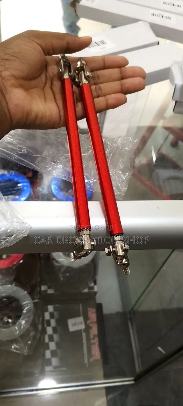 20cm Front Bumper Lip Support Bars/Tie Rods