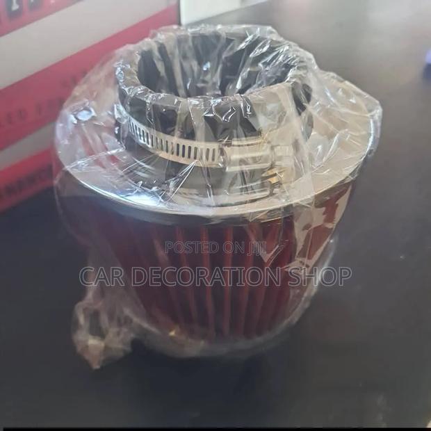76mm Universal High Cone Air Filter Improves Engine Intake Efficiency
