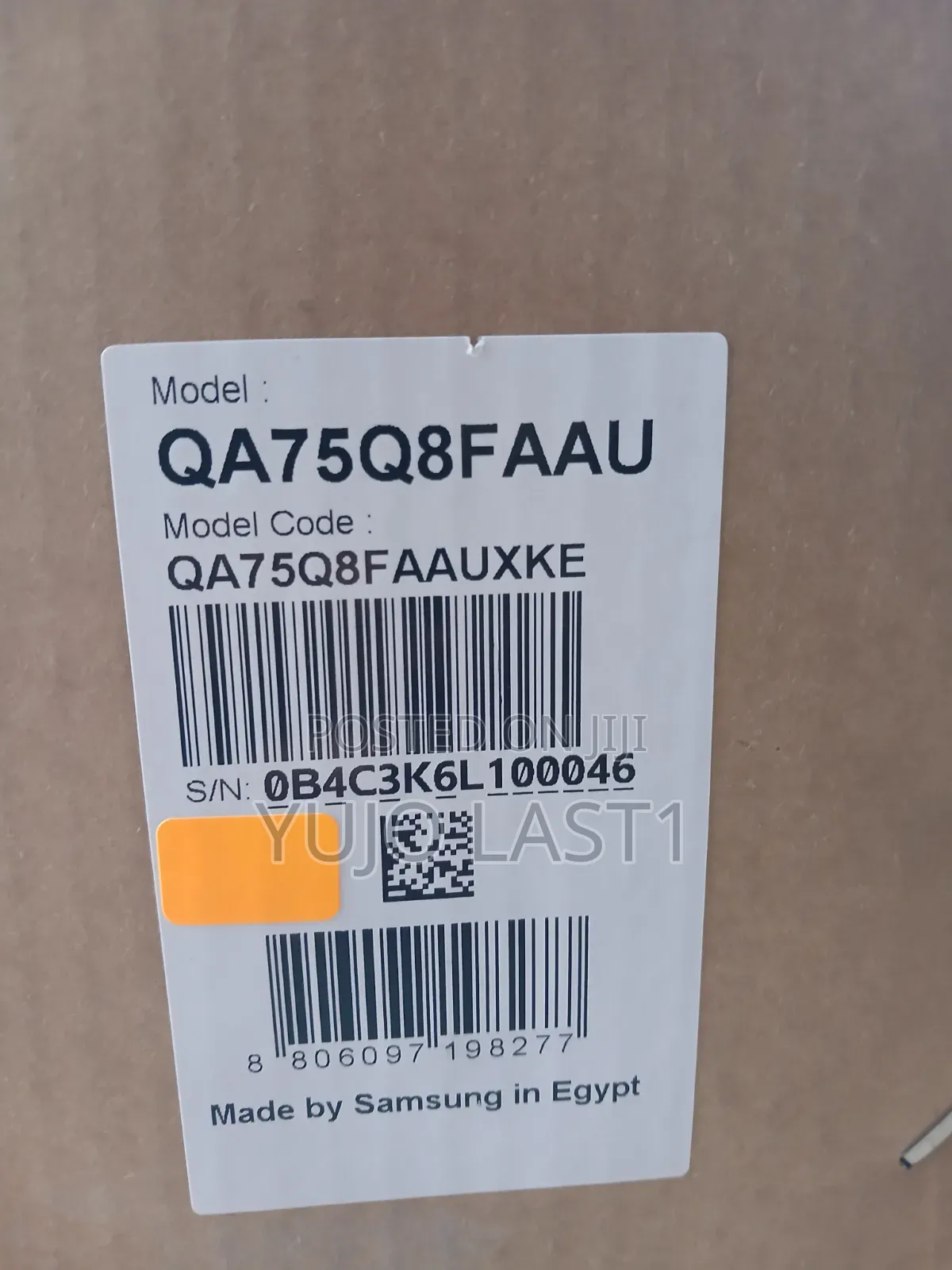 Samsung 75 Inch Qled Smart Tv – Model 75q8f -