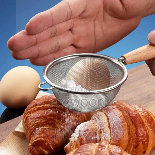 Stainless Steel Fine Mesh Strainers for Kitchen, - thumbnail 3
