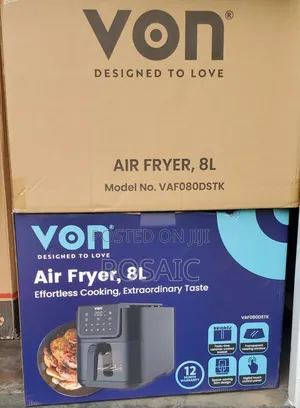 Von 8l Digital Slim Design Air Fryer