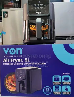 Von 5l Digital Slim Design Air Fryer .
