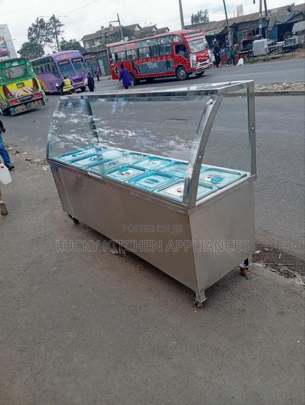 Heavy Duty Stainless Steel Food Bain Marine Display