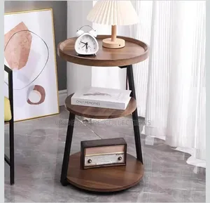 End Table, Round Living Room Sofa Side Table