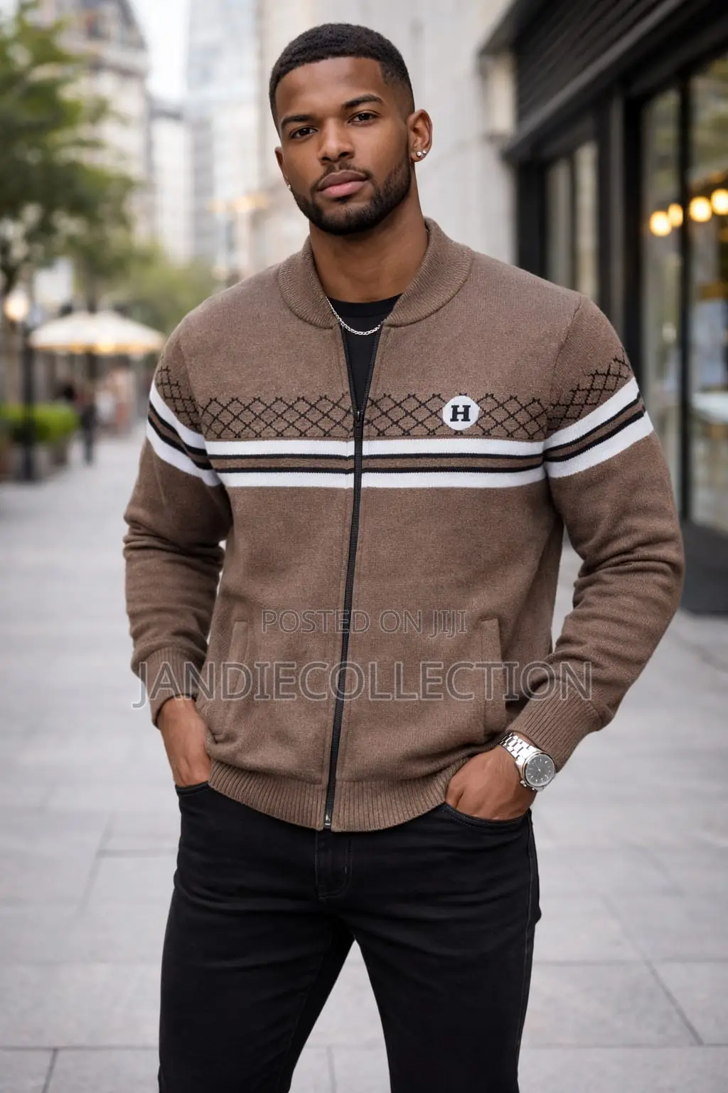 Zipped Sweater on Sale