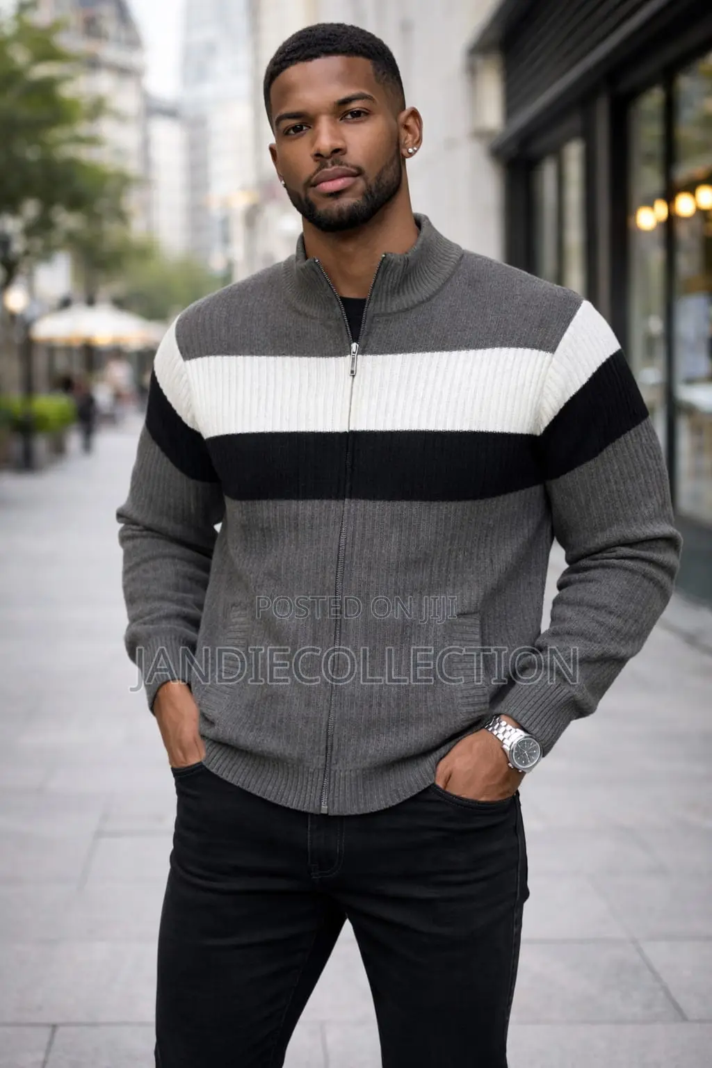 Zipped Sweater on Sale