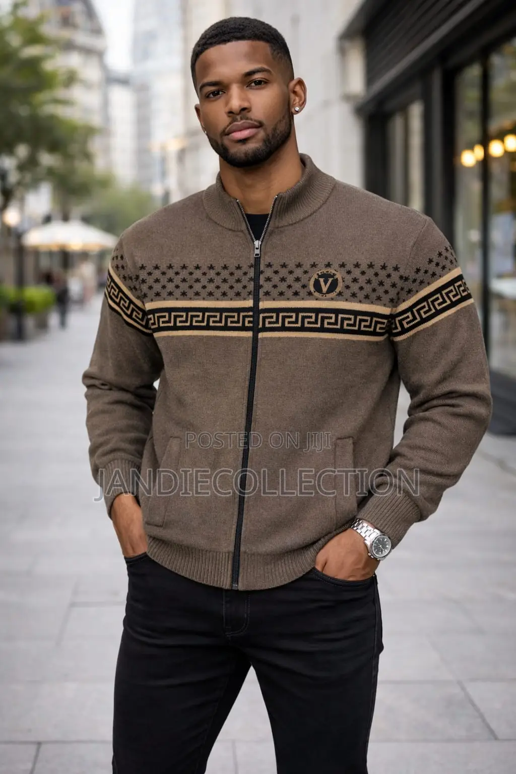Zipped Sweater on Sale