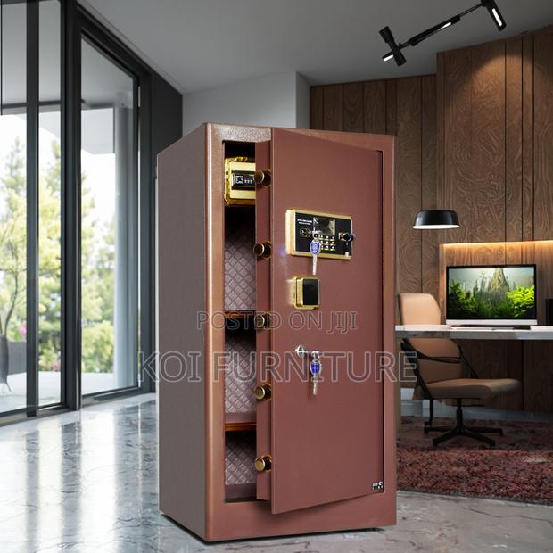 Office Safe : 70kg Heavy-duty Brown Fireproof Digital Safeb