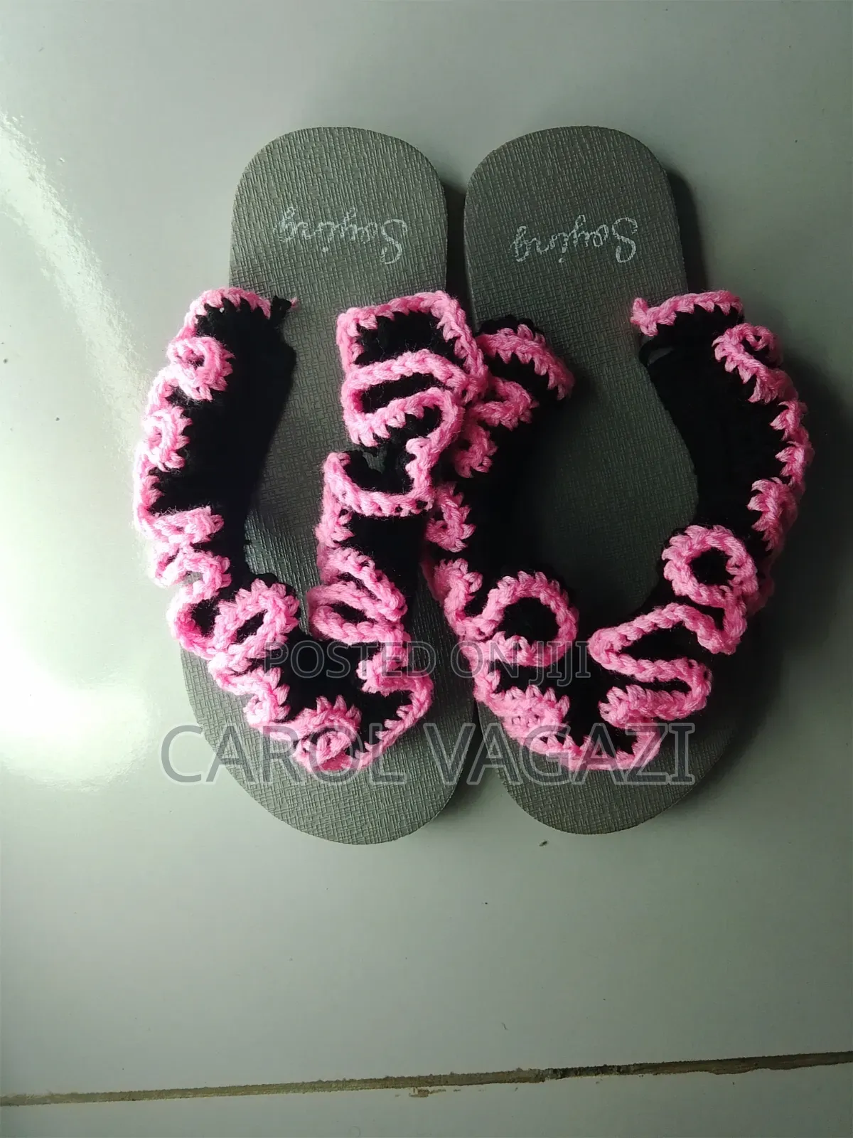 Crochet Ruffle Sandles