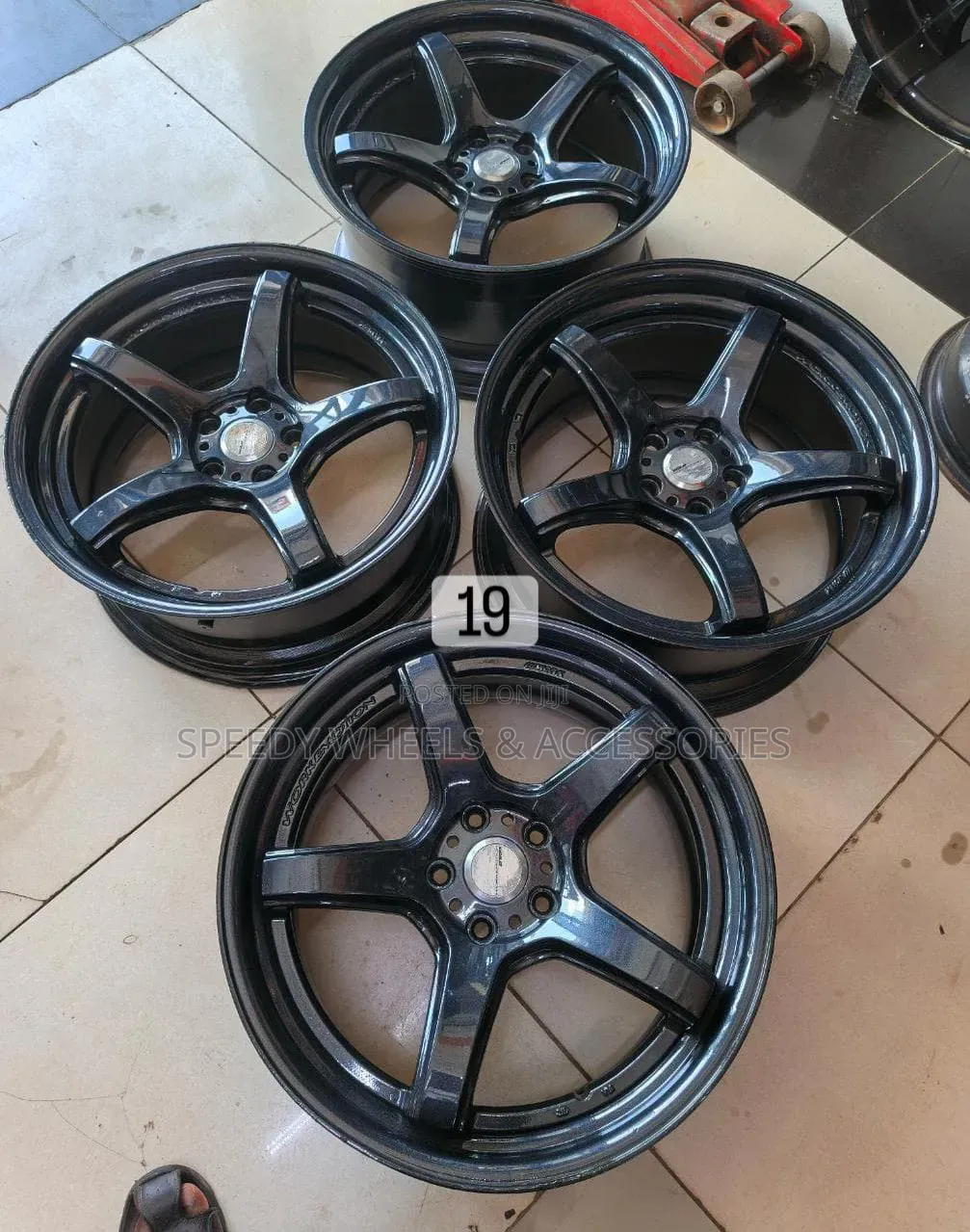 Size 19 Work Emotion Rims Made N Japan