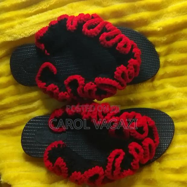 Crochet Ruffle Sandles - thumbnail 2