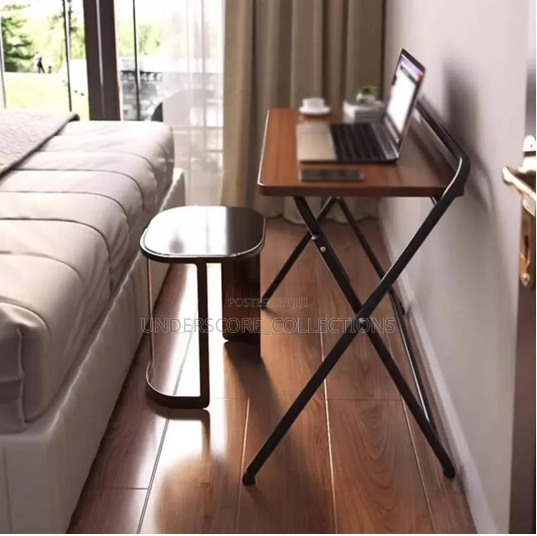 Portable Folding Table,Home Large Office Table With Metal Frame