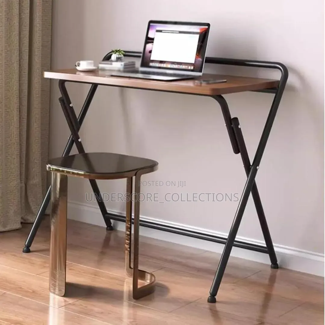 Portable Folding Table,Home Large Office Table With Metal Frame