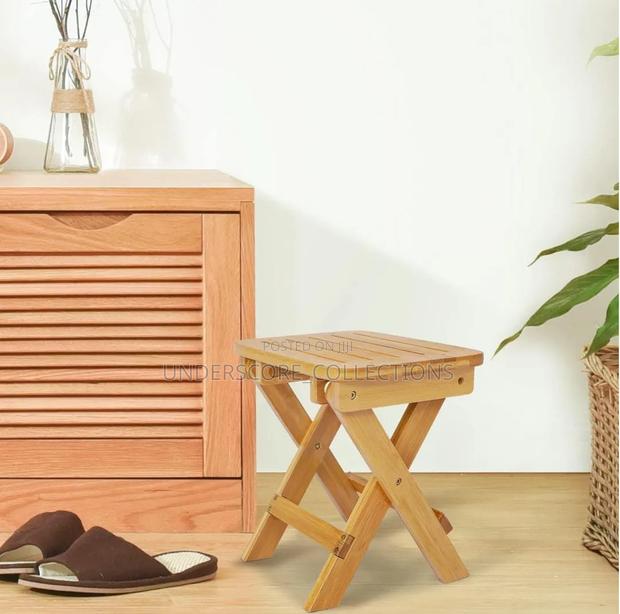 Bamboo Foldable Stool - thumbnail 3