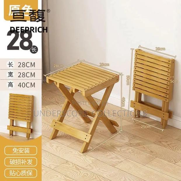 Bamboo Foldable Stool - thumbnail 4