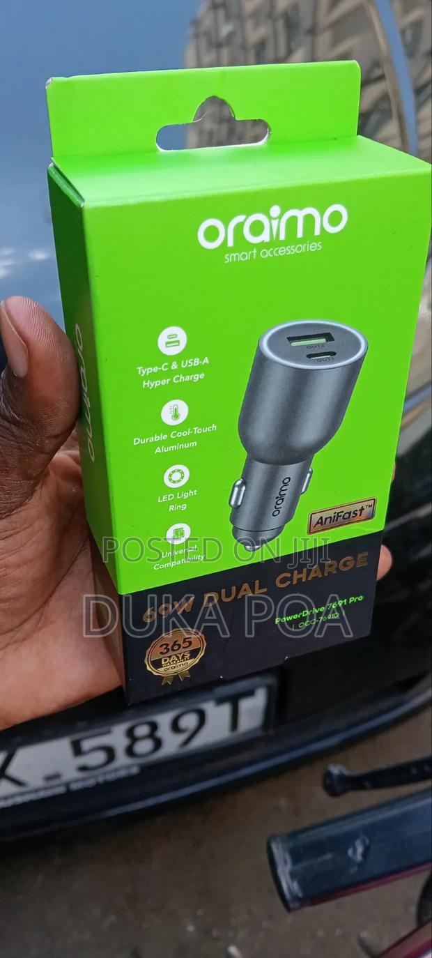 Oraimo Car Fast Charger 69w Dual Charge - thumbnail 2