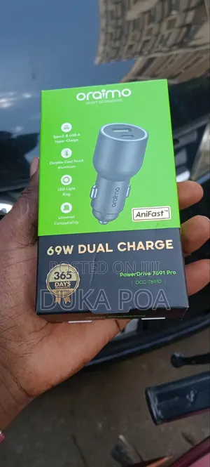 Oraimo Car Fast Charger 69w Dual Charge