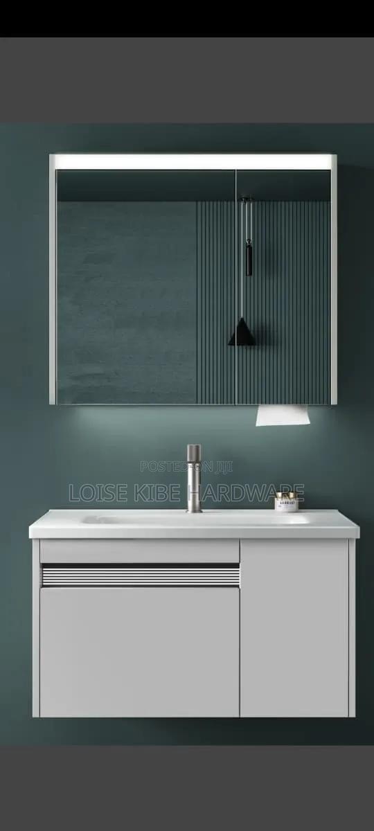 White And Black Vanity Cabinet Available