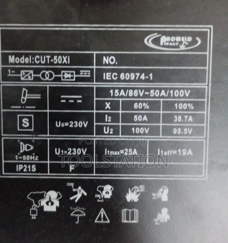 Plasma Machine Pro Weld Cut for 30 Mm Cutting. Model 50xi