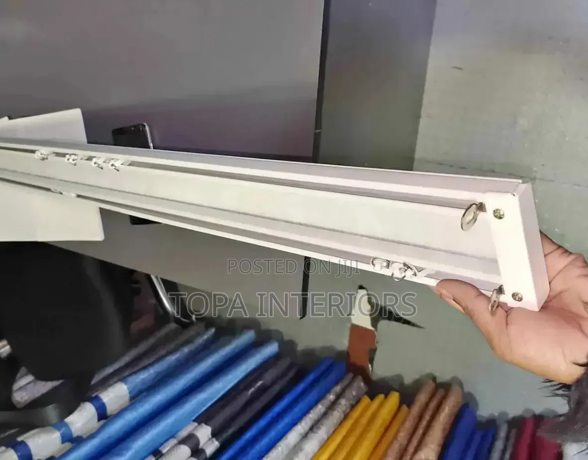 Modern Aluminium Double Track Curtain Rail With Accessories