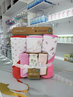 Premium Baby Hooded Towel With Matching Washcloth – Super Soft Cotton