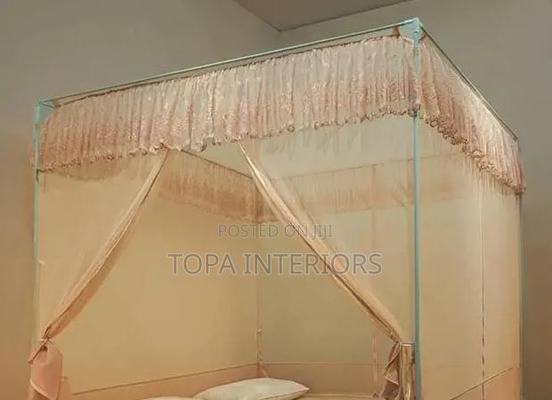 Protective Mesh Four Stands Mosquito Net With 4 Doors