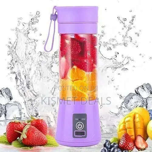 Portable Blender Juicer USB Rechargeable Lightweight Travel-Friendly