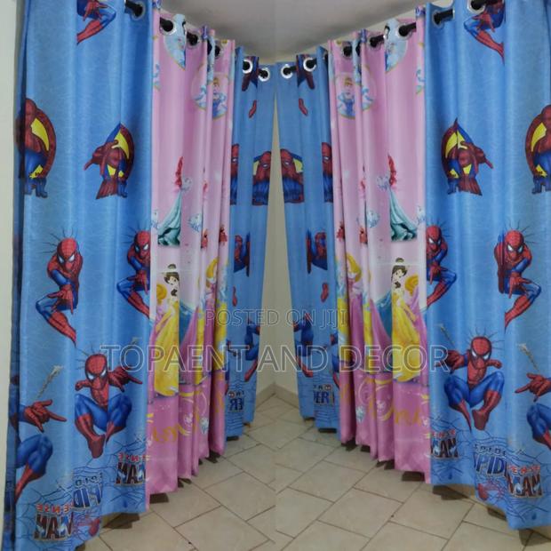Beautiful Boy and Girl Themed Cartoon Curtains