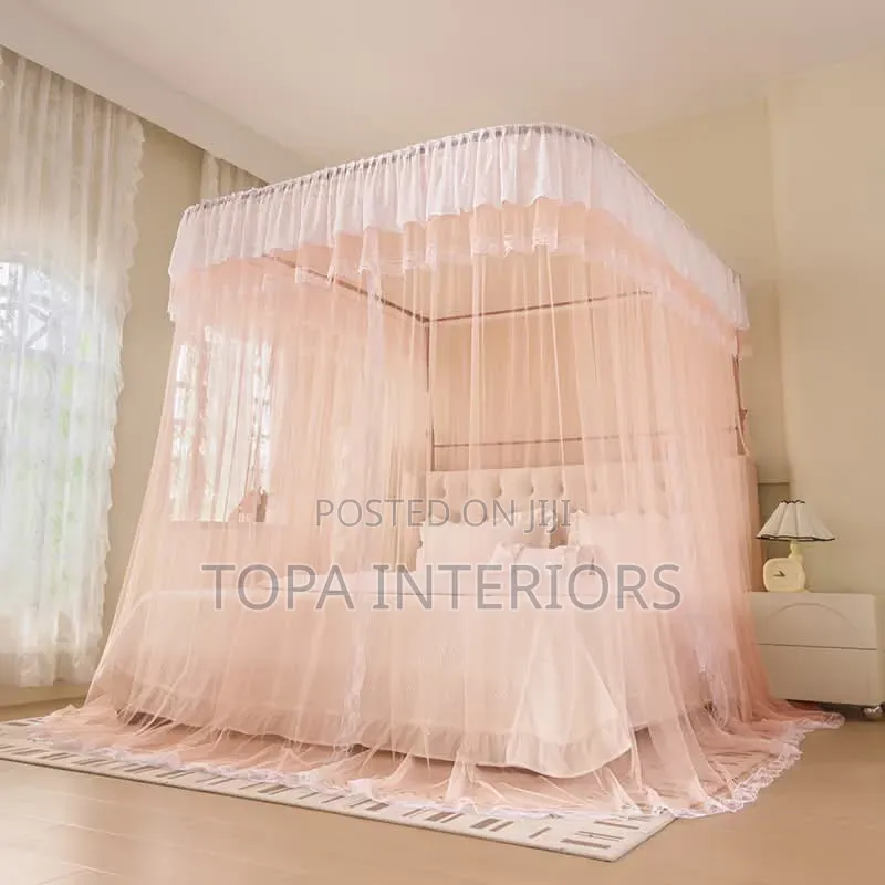 Safe Guard Against Mosquito 2-Stand Rail Mosquito Nets Mesh Curtains