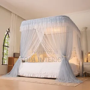 Elegant Portable Easy to Fix 4 Stand Mosquito Net With Four Stands