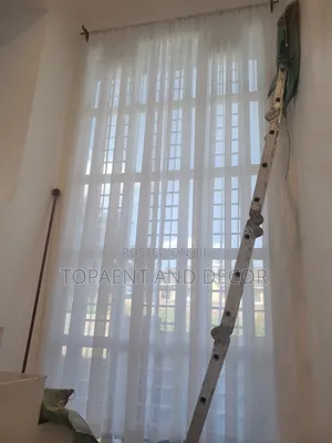 Long Staircase White Sheers