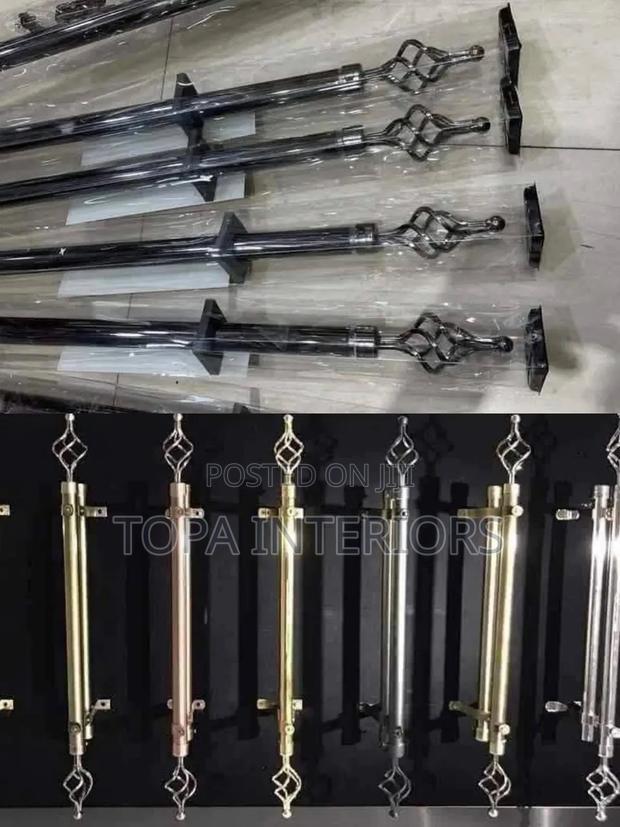Affordable Window Dressing Telescopic 2m Single Adjustable Curtain Rod