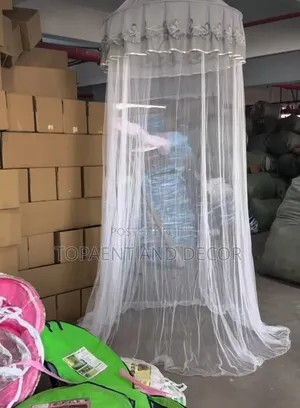 White Rounded Mosquito Nets