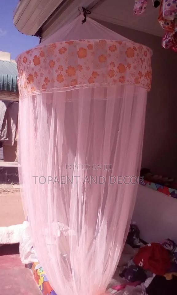 Large Pink Rounded Mosquito Net