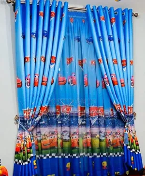 Kids Bedroom Privacy Window Curtains With Cartoon Themes