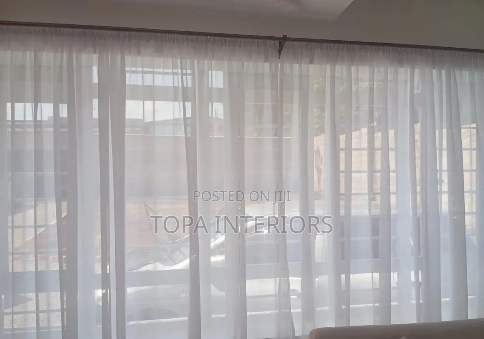 Transparent Living Room White Window Sheers for Daytime Privacy
