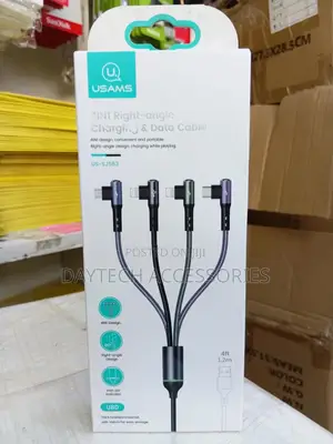 Usams U80 (Model Us-Sj563) 4-in-1 Right-Angle Charging Data Cable