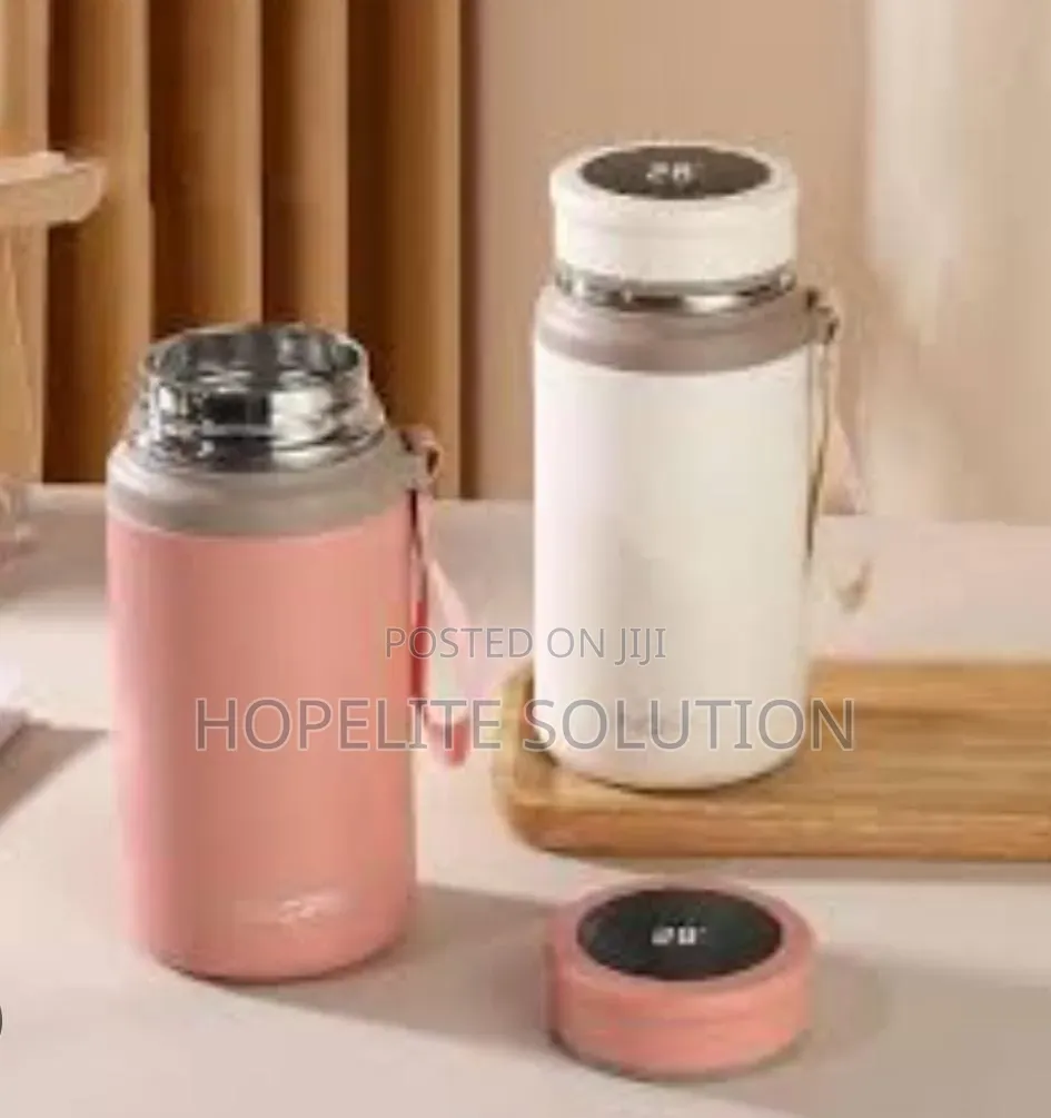 900ml Thermometer Lid Fashion Food Flask Thermocup