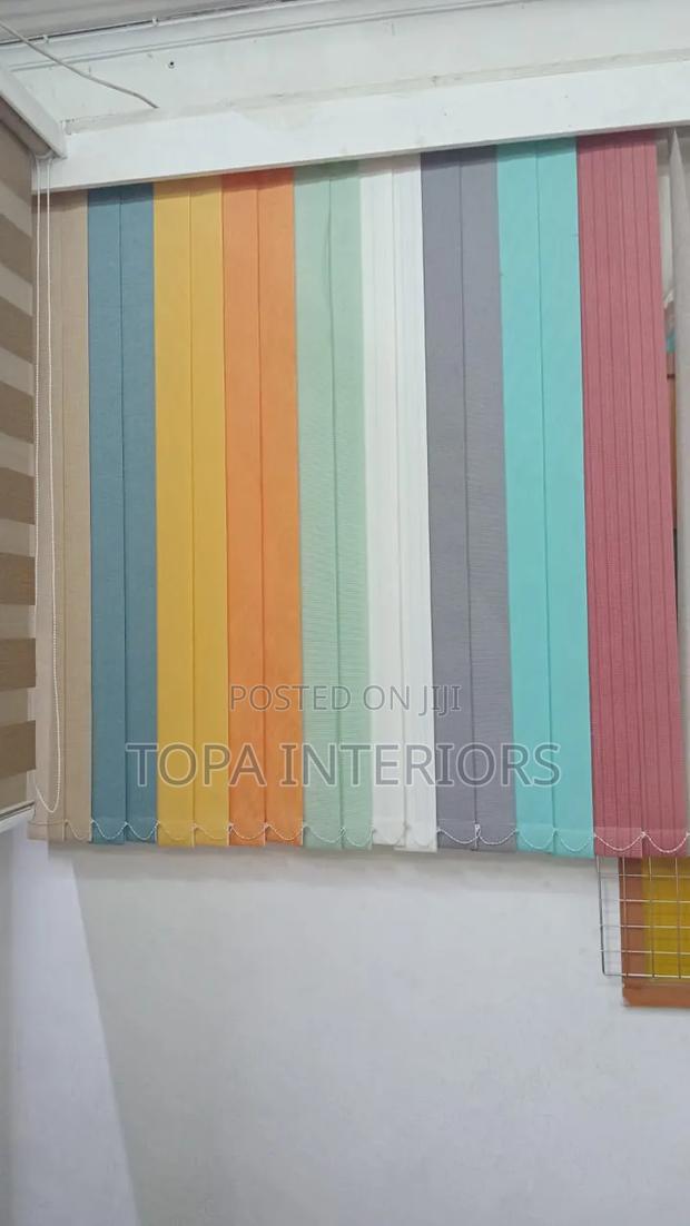 Decorative Office Curtains Vertical Window Blinds Installation