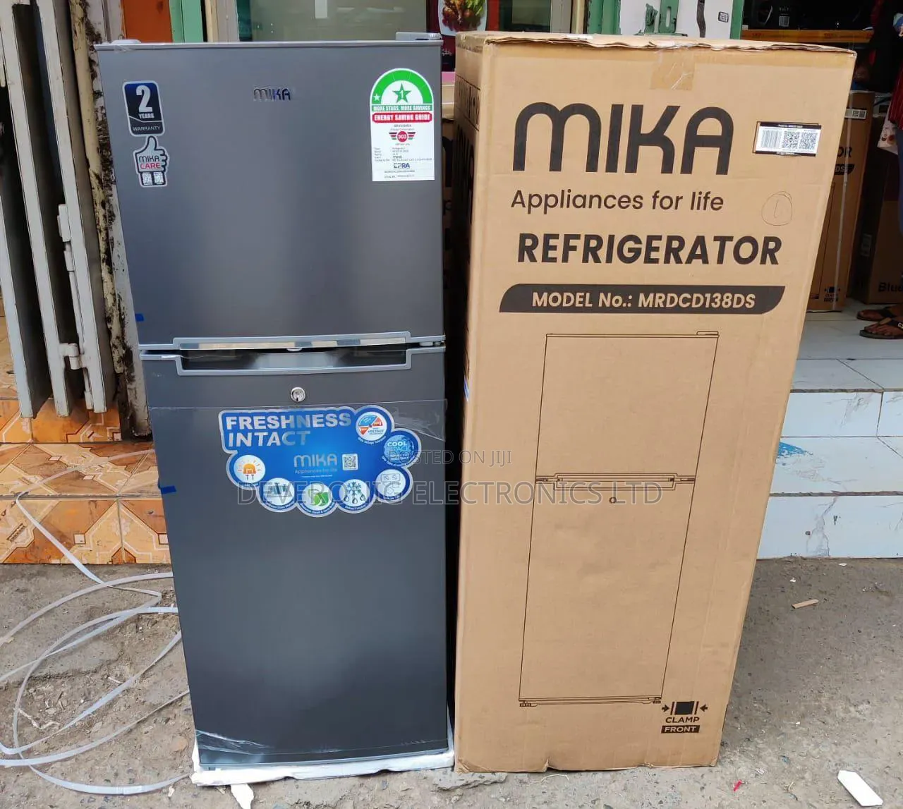 *Mika Fridge Double Door 138litres