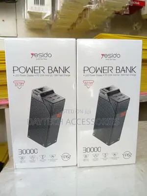 Yesido Yp62 30000mah Power Bank With an Led Display - Black