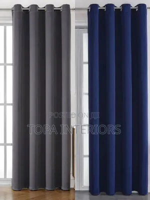 Plain Decorative Drapery Window Curtains