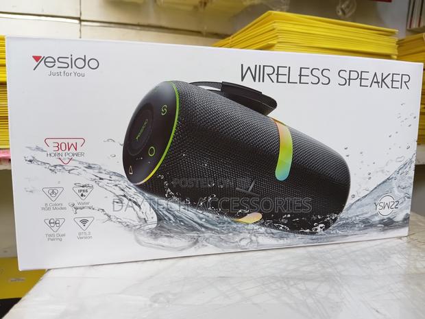 Yesido Ysw22 Portable Bluetooth Speaker With 30w Output RGB Lighting. - thumbnail 3