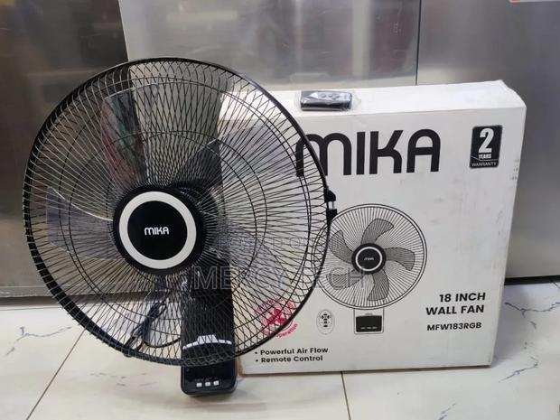 Mika 18 Inch Wall Fan Mfw183rgb With Remote