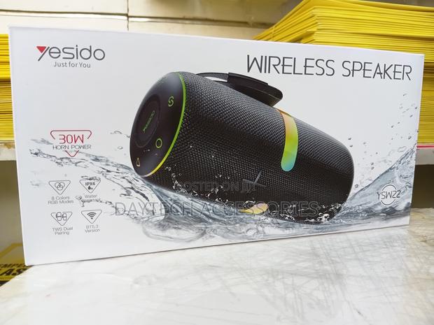 Yesido 30w Ipx6 Waterproof Wireless Bluetooth Speaker - Black - thumbnail 2
