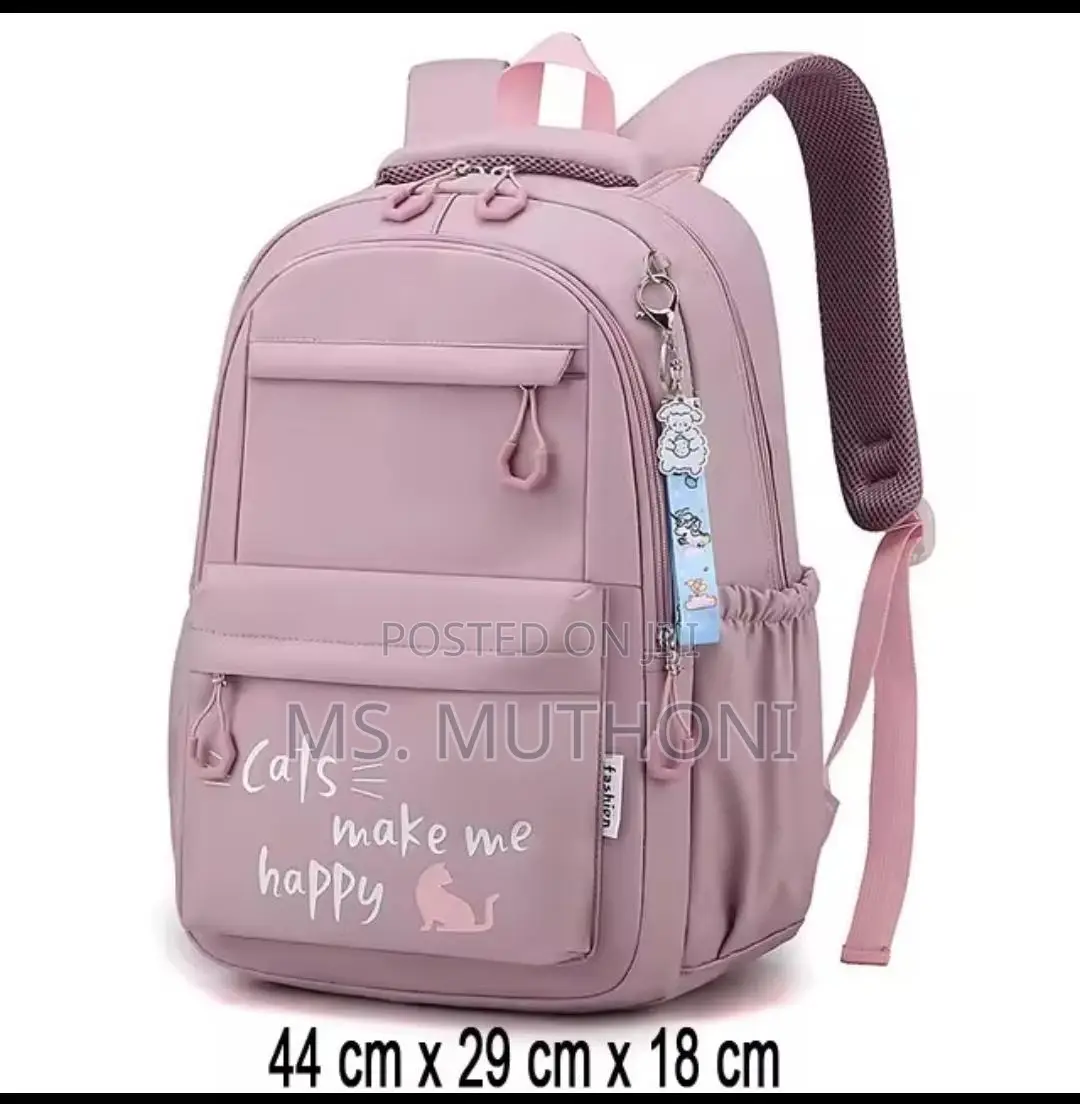 Pink Cute Girls Backpack.